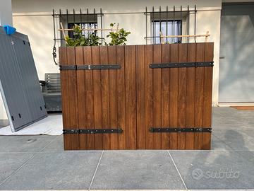 BALCONE SCURO IN PVC APERTURA CLASSICA