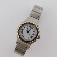 Cartier Santos Octagon, Acciaio/Oro, Automatico