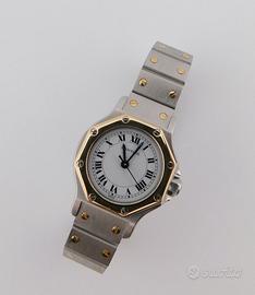 Cartier Santos Octagon, Acciaio/Oro, Automatico