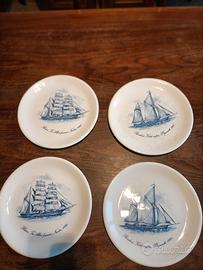 PIRAL di Albisola (Savona) PIATTI CON VELIERI 