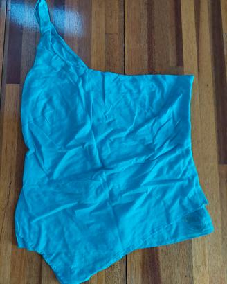 Top Gas azzurro 100% cotone taglia S
