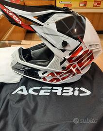 Casco Acerbis Cross Enduro X-Track TG M Bianco ner