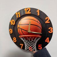 Orologio Rotondo da Parete Tema Basket