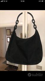 Borsa a spalla vintage Prada con catena spessa