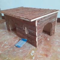 Casetta per coniglietti nuova, in legno