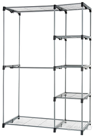 Guardaroba a rastrelliera con 2 aste