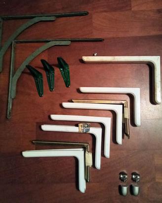 Staffe per mensole  in metallo e plastica