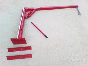 Gru sollevamento rimorchio furgone cassone