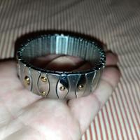 Zoppini Bracciale vintage con inserti in oro 750