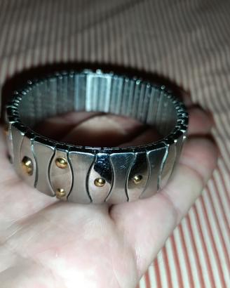 Zoppini Bracciale vintage con inserti in oro 750