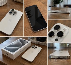 IPhone 15 Pro Max 256 gb Titanio bianco perfetto