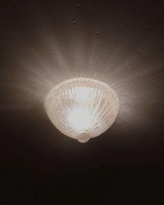 Plafoniera Vintage Vetro di Murano - Polvere d'Oro