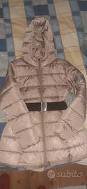 Piumino 12/13 anni con cappuccio e cintura in vita