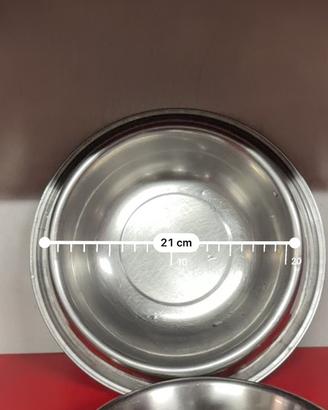 2 Ciotole alluminio per cane
