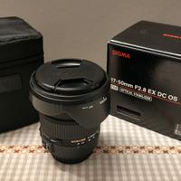 Sigma 17-50mm f/2.8 EX DC OS HSM per Canon