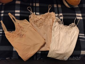Lotto tre camicie da notte vintage