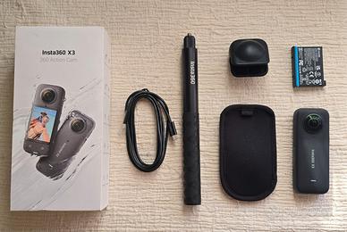 Insta360 X3 + Selfie Stick 114cm e Scatola Origina