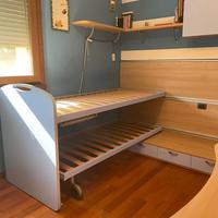 Letto a castello comodo e salvaspazio