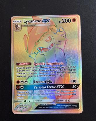 Lycanroc 156/145 GUARDIANI NASCENTI POKEMON Carta