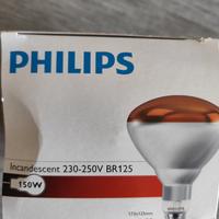 lampade a infrarossi philips 150 W E27