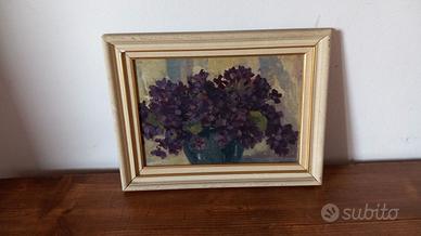 Quadro olio su tavola