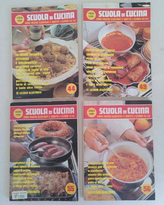 4 fascicoli Scuola di cucina