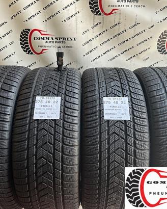 4 PNEUMATICI 275/40 R22 PIRELLI INVERNALI 90%