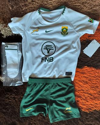Completo bambino nazionale rugby Sudafrica