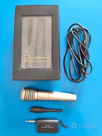 Microfono WM-308 wireless con ricevitore