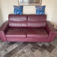 DIVANO LETTO IN PELLE 3 POSTI