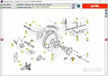 Corona Aprilia Pegaso 125 AP8125530