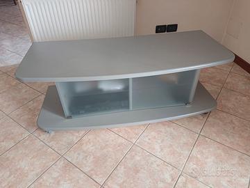 Mobile porta tv grigio 135 x 57 x H51 con ruote