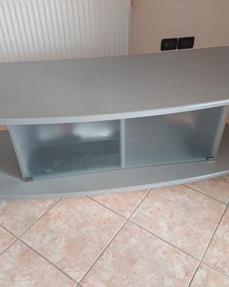 Mobile porta tv grigio 135 x 57 x H51 con ruote