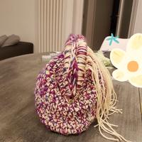 borsa clutch uncinetto 