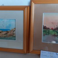 Quadri olio su cartone telato.