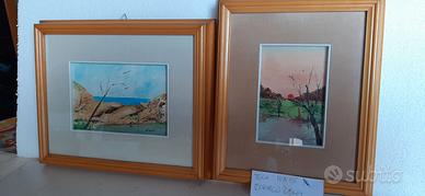 Quadri olio su cartone telato.