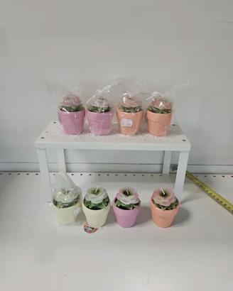 8 candeline vaso di fiori