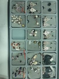 lotto 17 coppie orecchini argento