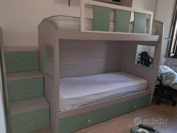LETTO A CESTELLO CON PEDANA