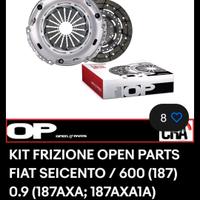 kit frizione,pastiglie freni e paraolio FIAT 600