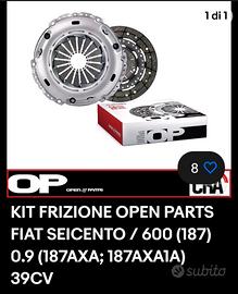 kit frizione,pastiglie freni e paraolio FIAT 600