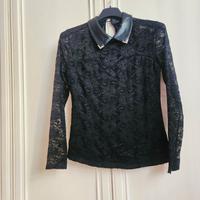 blusa particolare di pizzo 