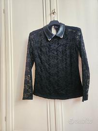 blusa particolare di pizzo 