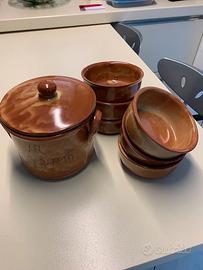 Set da cucina in terracotta