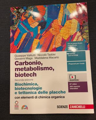 Biochimica Carbonio, metabolismo biotech Zanichell