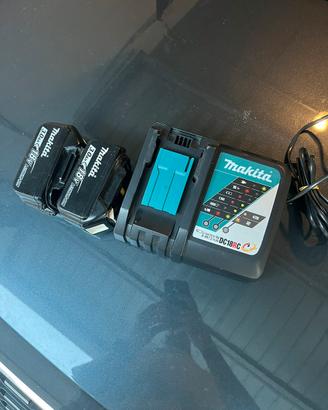 Caricatore e batterie Makita 18v