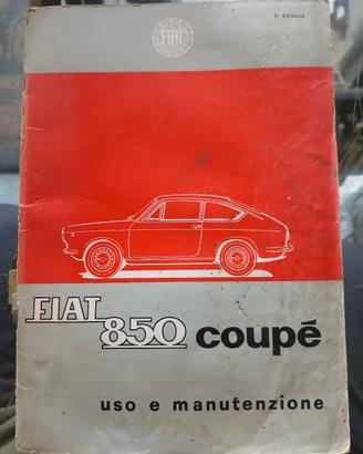 uso e manutenzione fiat 850 coupe 