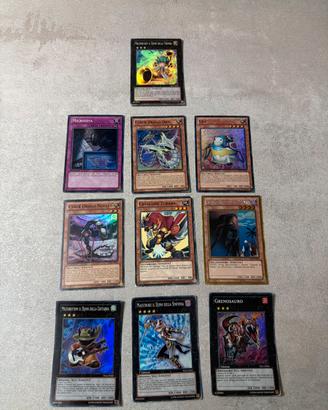 10 carte di yu-gi-oh RARE