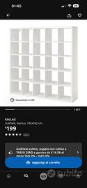 Scaffale libreria kallax 182x182cm