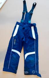 Pantaloni salopette scii neve 
